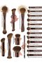 50 Pcs Makeup Brush Set – Includes 20 Premium Aluminum Tube Brushes, Beauty Sponge, Loose P - 3