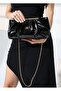 Black Evening Dress Chain Crossbody Hand and Shoulder Bag - 3
