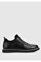 Black Leather Men's Shoes