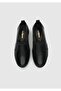 Black Leather Women's Shoes - 5