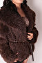 İkoll 1005399 Women's Wide Collar Fur Jacket - 5