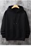 Unisex Women's Men's Hooded Kangaroo Pocket Oversized Sweatshirt Hoodie Rich - 2