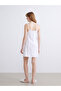 Square Collar Lace Detailed Women's Nightgown - 4