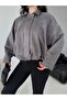 Trend Oversize Women's Bomber Suede Leather Jacket - 2