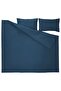 HAMPFLOCKEL Duvet cover and 2 pillowcases, dark blue, 240 x 220/50 x 80 cm - 5