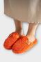 Fluffy, Doesn'T Make Noise, Eva Sole Buckle Women's House Slippers Orange - 2