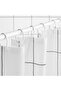 JÄMTSTARR Shower curtain, white/check, 180 x 200 cm - 4