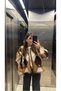 Yumoş Brand Model Coffee Baklava Pattern Special Production Knitwear Women's Cardigan - 4
