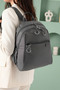Women's 4 Compartment Parachute Fabric Travel Business School Backpack (30X24 cm) - 9