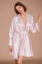 Women's Powder Satin Bridal 6-Piece Dowry Set Dressing Gown & Nightgown & Pajama Shorts Set L8U6O2K0Kka - 2