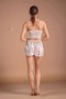 Women's Powder Satin Bridal 6-Piece Dowry Set Dressing Gown & Nightgown & Pajama Shorts Set L8U6O2K0Kka - 4