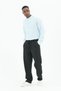 Large Size Cotton Men's Muslin Shirt Baby Blue - 8