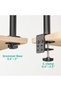 Single Monitor Mount, Single Monitor Arm Desk Mount, Desk Monitor Stand, Holds Screen Up to 27 - 7