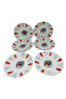Fragonard Patterned Red Polka Dots Porcelain Tea Dish Set - 2
