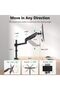 Premium Single LCD Monitor Desk Mount Fully Adjustable Gas Spring Stand for one screen up to 32 - 2