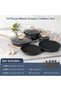 SODAY 12pcs Pots and Pans Set Non Stick Kitchen Cookware Sets Induction Cookware Nonstick Granite Co - 3
