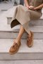 Candela Women's Taba Real Suede Loafer Shoes - 6