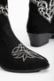 Women's Cowboy Boots - Floral Embroidered Heels - 5
