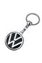 High Quality Black Volkswagen Logo Drop Printed Stylish Gift Car Keychain