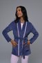 Women's Blue Lace Winter Design Maternity Pajamas Set 3-Piece Set - 7