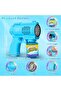 10 Holes Soap Bubble Gun Set Bubble Machine with 130 ml Bubble Solution for Bubble Party,BLUE COLOUR - 2