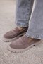 ALBERTO WOMEN'S Taupe GENUINE SUEDE LOAFERS - 6