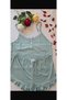 Lilkralı Shorts Nightgown Set Green Lace Trimmed - 3