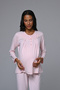 Women's Powder Lace Patterned Winter 100% Cotton Maternity Maternity Dressing Gown Pajamas Set - 8