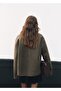 Faux Fur Leather Look Coat - 4
