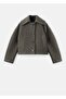 Houndstooth Pattern Wool Coat - 3