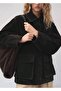 Velvet Detailed Fur Collar Parka