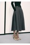 Wool Blend A-Line Skirt