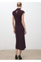 High Collar Double Breasted Dress - 4