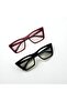 Celebre Black&Burgundy Women's Cateye Can Be Changed Optical Lens Blue Light Protection Glasses |   56 Equestrian Athletes