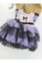 Girl's Kuromi Tulle Tutu Dress with Sequin Detail and Bow - 3