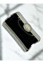 Silver Janjan Color Stone Pearl Detailed Handle Women's Evening Dress Bag - 4