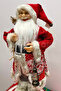 60 cm Santa Claus Figure Prime Series Red Patterned Furry Lantern Christmas Tree Decoration New Year Ornament - 5
