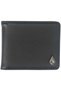 Single Stone Leather Black Wallet