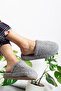 Women's Plush Wool Fabric Silent Sole Lightweight Soft House Slippers - 2