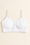 Women's 3-Pack Padded Sports Bra with String Straps Half Tank Top - 4