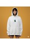 Lenithra Jazz Club Back Printed Unisex Oversize White Hoodie - 4