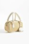 Cream Straw Women's Hand and Shoulder Bag - 3