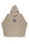 Lenithra Las Vegas Back Printed Unisex Oversize Beige Hoodie - 6