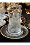6 Personality Crystal Hand-Cut Gold Gilt Tea Set (Model2) - 2