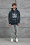 Men's Sweatshirt Love Money Smoked Sleeves Oversize Printed Hooded Crew Neck - 5