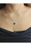 Gold Steel Necklace with Black Butterfly Detail - 2