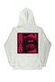 Lenithra Lip and Thorn Back Printed Unisex Oversize White Hoodie - 5