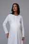 Women's Ecru Jacquard Lace Detailed Full Length Winter Long Sleeve Design Maternity Nightgown Nightdress Set - 6