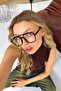 Optical Compatible Blue Light Protected Leopard Frame Lenses Replaceable Glasses Blue Block - 3