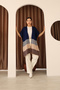 Zigzag Patterned Color Block Wide Cut Cardigan - 4